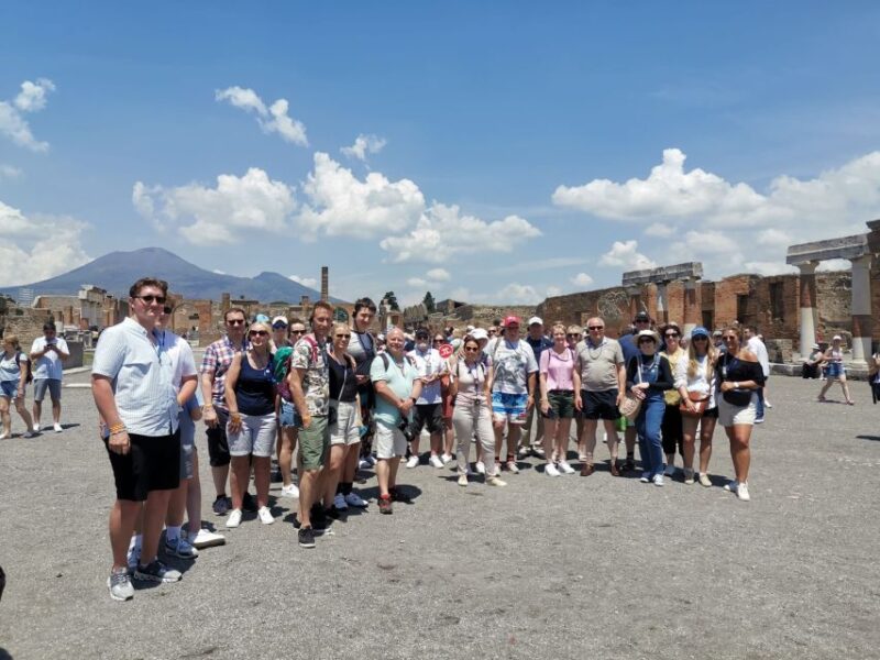 From Sorrento: Pompeii and Vesuvius Tour by Express Train - Key Points