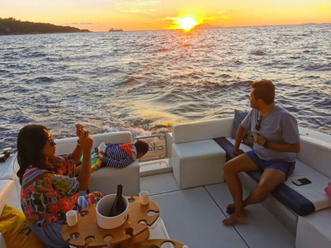 From Sorrento: Private Sunset Boat Experience - Language Support