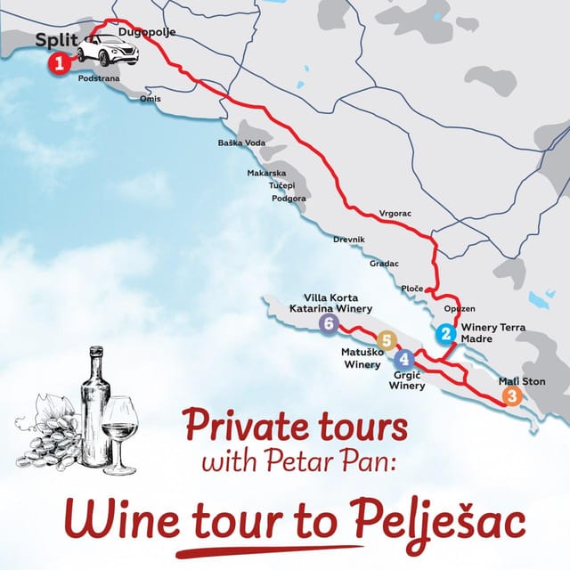 From Split: Private Tour to the Best Wineries on PelješAc - Wine Tasting Experiences