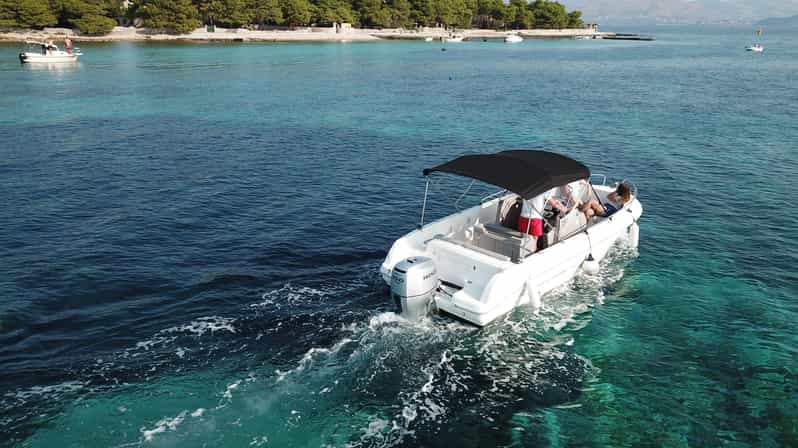 From Split:Private Boat Tour:Trogir, Blue Lagoon & Shipwreck - Personalized Adventure With Skippers