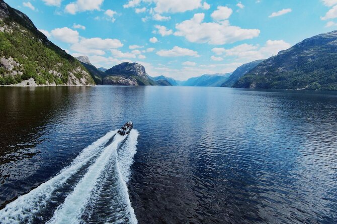 From Stavanger: Lysefjord Sightseeing RIB Boat Tour - Included Gear and Equipment