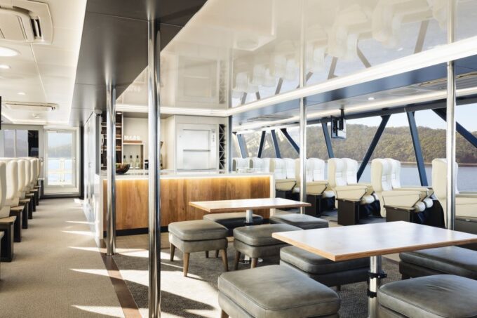 From Strahan: Evening Dinner Cruise on the Gordon River - Premier Upper Deck Seating