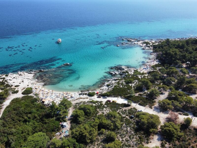 From Thessaloniki: Sithonia Beaches and Scenic Villages Tour - Karydi Beach