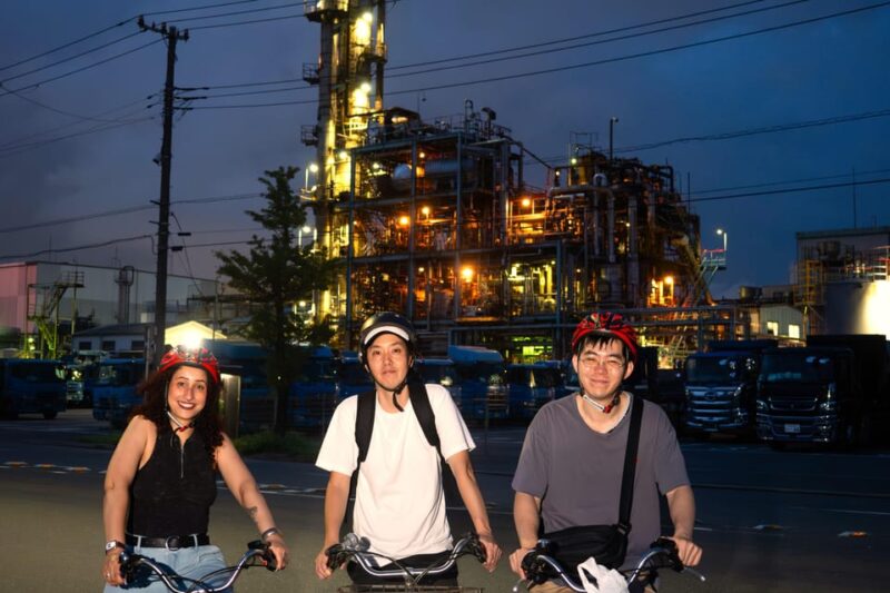 From Tokyo: Keihin Industrial Zone Night Tour by E-Bike - Itinerary