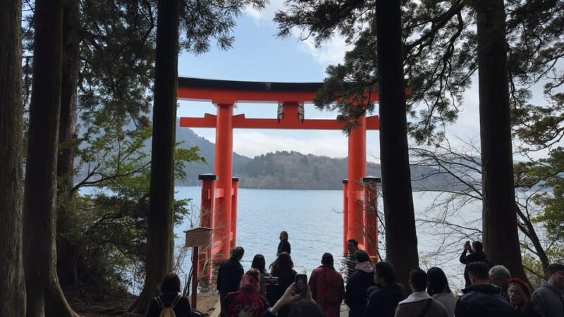 From Tokyo: Mt. Fuji & Hakone One Day Private Tour - Visiting Hakone Shrine