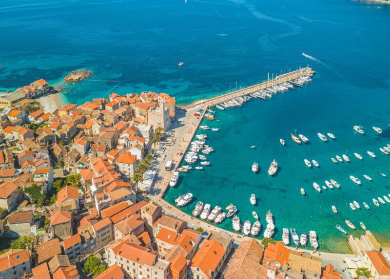 From Trogir or Split: Full-Day Blue Cave & Hvar Island Tour - Vis Island Panorama