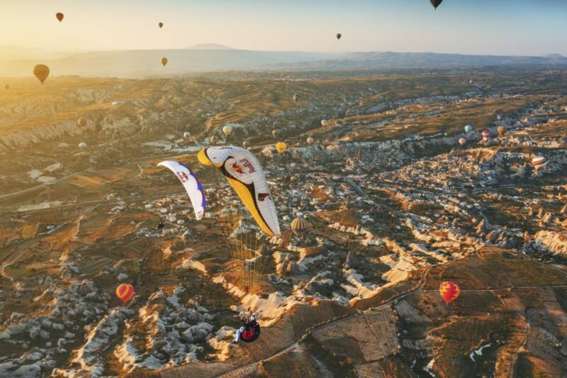 From Urgüp/Göreme: Cappadocia Tandem Paragliding & Transfer - Key Points