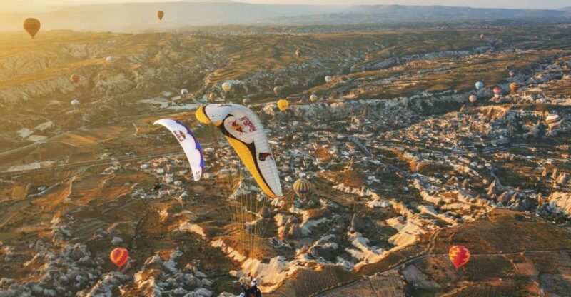 From Urgüp/Göreme: Cappadocia Tandem Paragliding & Transfer - Pricing and Inclusions