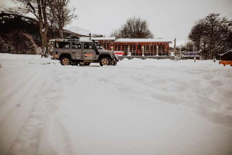 From Ushuaia: Escondido and Fagnano Lakes 4WD Winter Woods - Winter Center for Snowmobile Activity