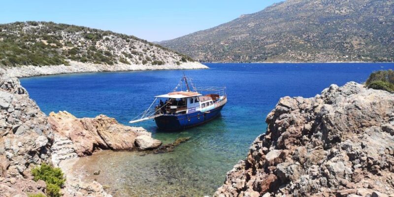 From Votsalakia : West Coast Boat Cruise With Lunch - Cancellation and Availability