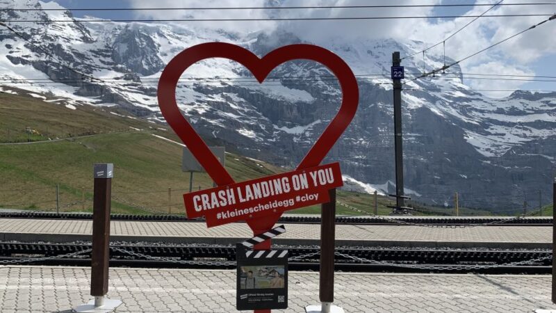 From Zurich: Crash Landing On You Locations in Interlaken - Giessbach Waterfall and Grand Hotel