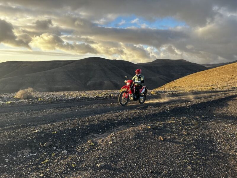Fuerteventura South: Enduro Trips on Motorcycle/Lic. B,A1&2,A - Included in the Package