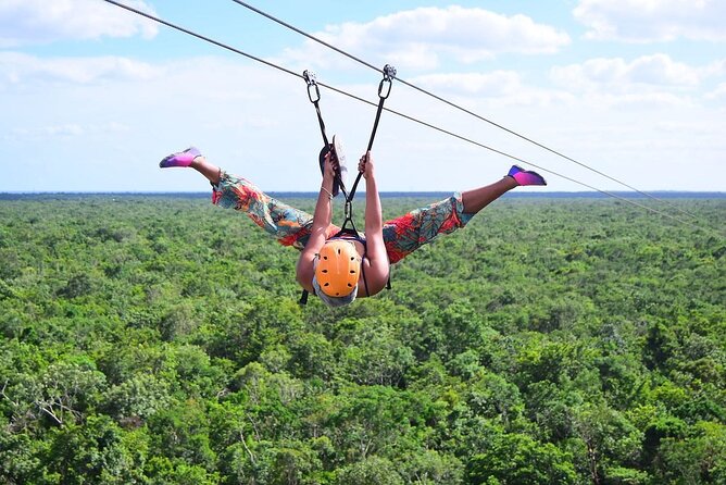 Full Adrenaline Day in Tulum! ATVs, Zipline, Cenote, Rappel, Food - ATV Tour Through the Jungle