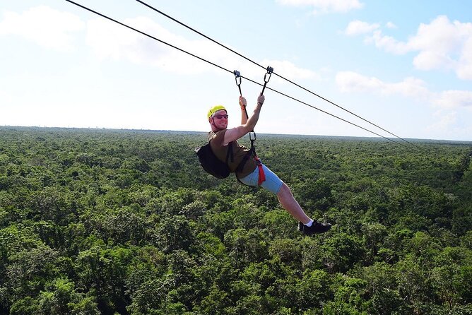 Full Adrenaline Day in Tulum! ATVs, Zipline, Cenote, Rappel, Food - Explore the Maya Cenote