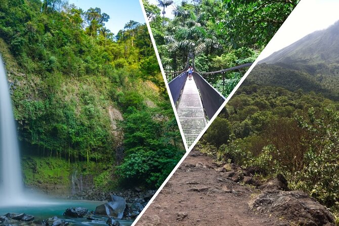 Full Combo! Hanging Bridges, Arenal Volcano, La Fortuna Waterfall - Optional Relaxation