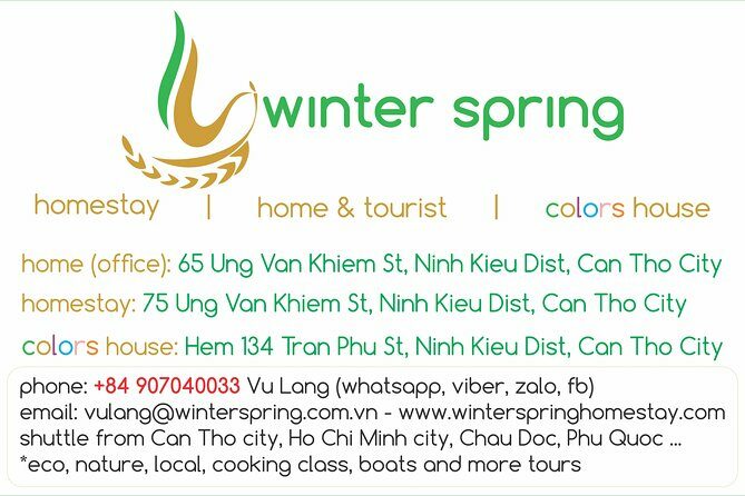 FULL Day - CAI RANG FLOATING MARKET, COOKING CLASS AND EXPLORE THE COUNTRYSIDE - FAQ