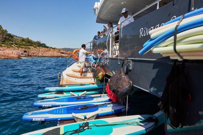 Full-Day Catamaran Cruise Departing From Cannes - Onboard Activities and Equipment