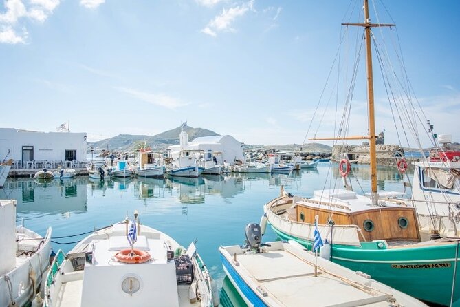 Full-Day Paros and Antiparos Islands French Tour by Bus - Key Points