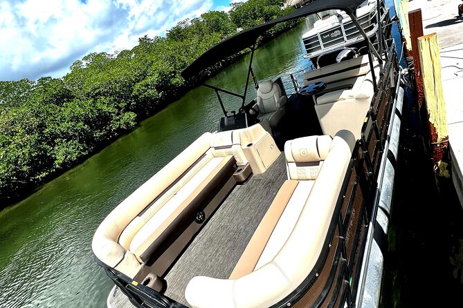 Full Day Premium 24ft Pontoon Boat With Cozy Lounge Upgrades - Pricing Details and Booking Information