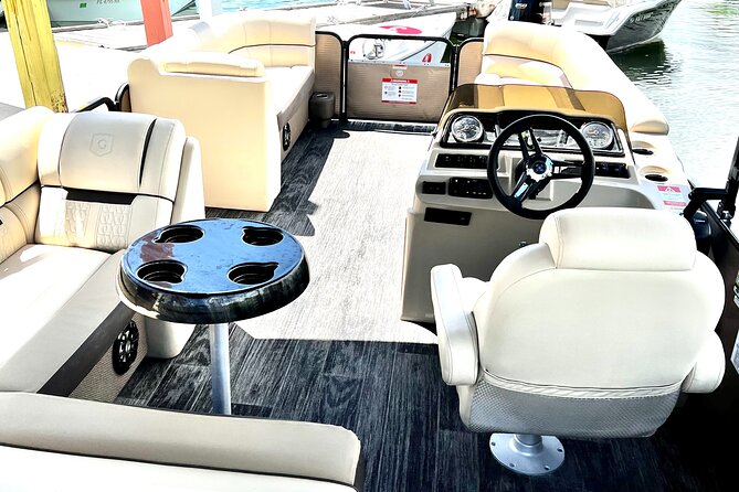 Full Day Premium 24ft Pontoon Boat With Cozy Lounge Upgrades - Location and Check-in Process