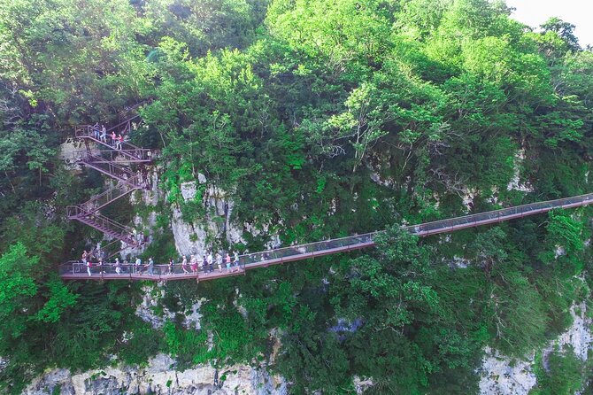 Full-Day Private Tour Canyons and Caves From Kutaisi With Pick up - Hiking Okatse Canyon