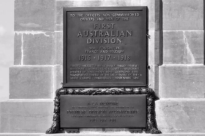 Full-Day Private WW1 Australian Battlefield Day Tour From Amiens - Meeting and Pickup