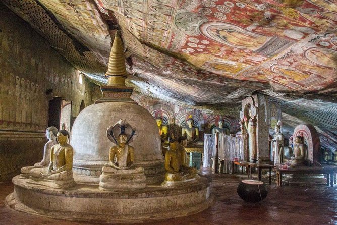 Full Day Tour to Dambulla Cave Temple & Sigiriya Rock Fortress From Anuradhapura - Dambulla Cave Temple