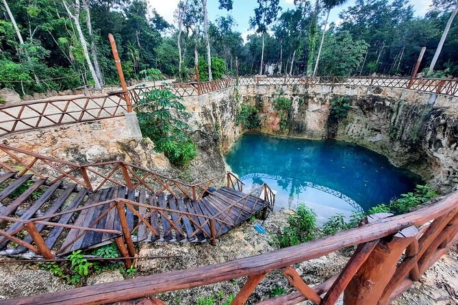 Full Day Tour to Tulum, Coba, Cenote and Playa Del Carmen - Plunging Into the Cenote Experience