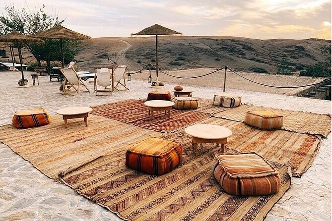 Full Day Trip Agafay Desert Atlas Mountains Camel Ride Quad Bike - Dining Experiences