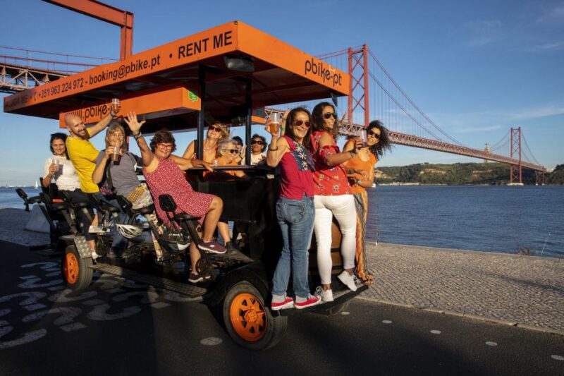 Fun Beer Bike by the Seafront in Lisbon - Booking and Cancellation Policy