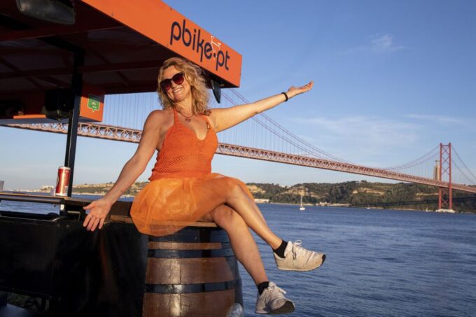 Fun Beer Bike by the Seafront in Lisbon - Pedal Along the Riverside