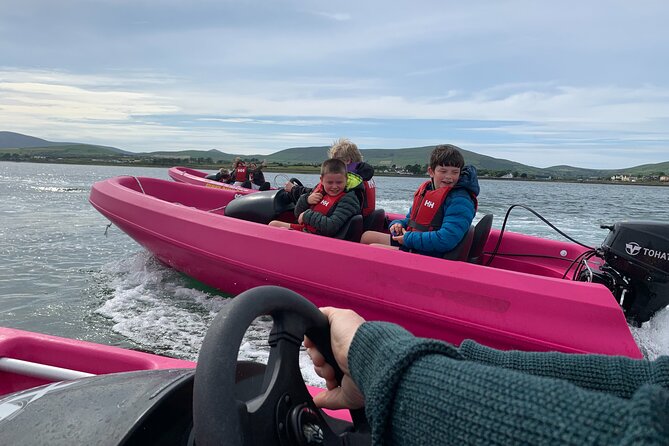 Funky Pink Self Drive Boats - Navigating the Funky Pink Boats