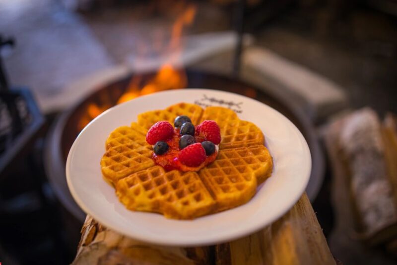Gallery Visit and Storytelling at Gargia Lodge - Homemade Waffles and Toppings