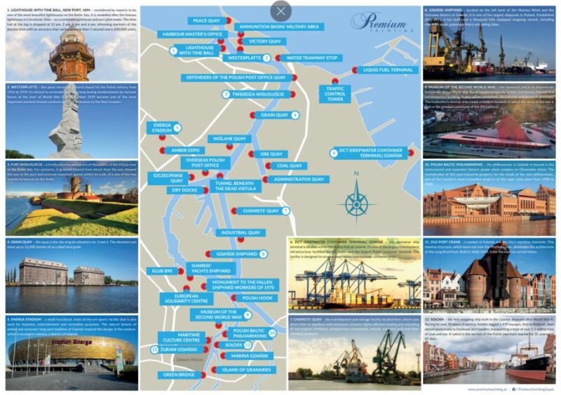 Gdańsk: Motlawa and Port Yacht Cruise With Prosecco - Key Points