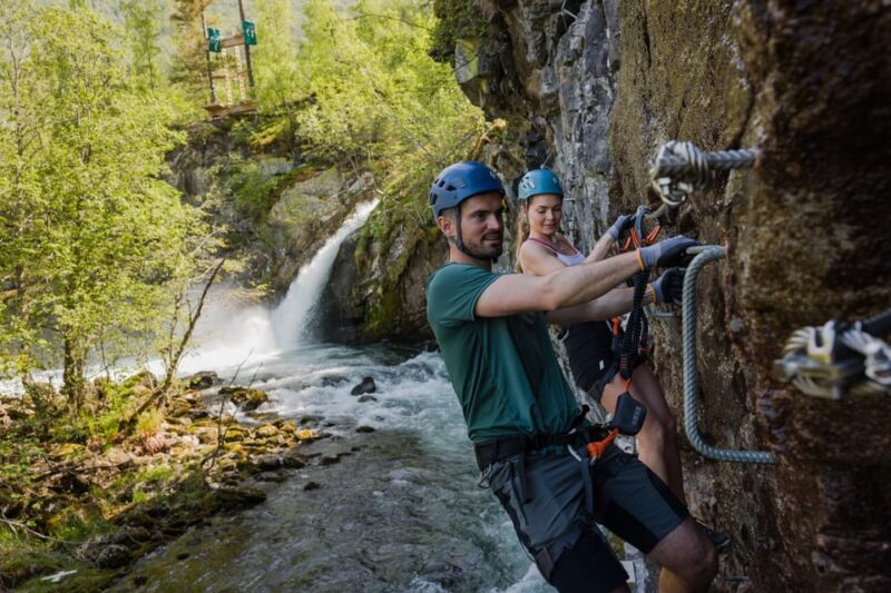 Geiranger: Zipline Park Experience - Via Ferrata + Zipline Option