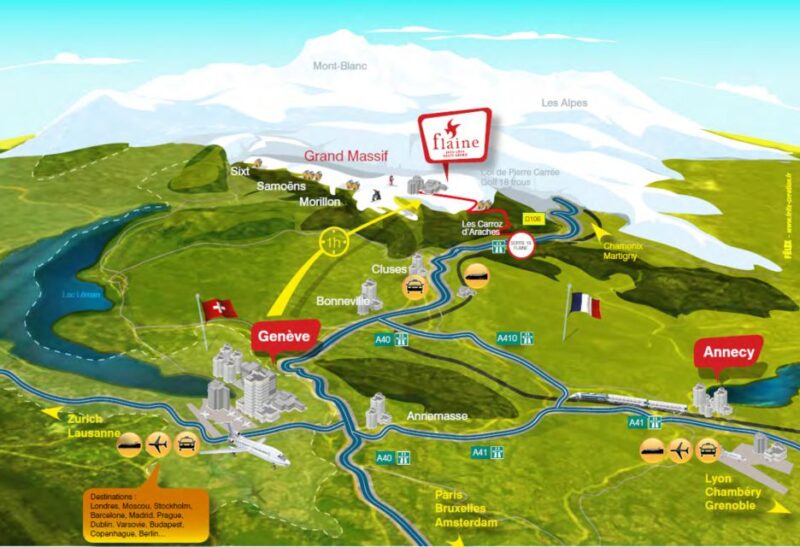 Geneva Airport: Bus Service To/From Araches La Frasse Flaine - Inclusions