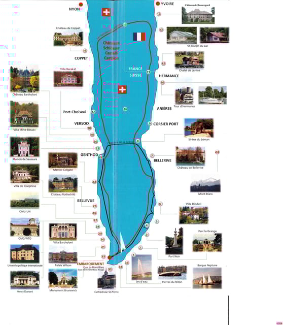 Geneva: Lake Geneva Castles, Manors and Residences Cruise - Cruise Duration and Schedule