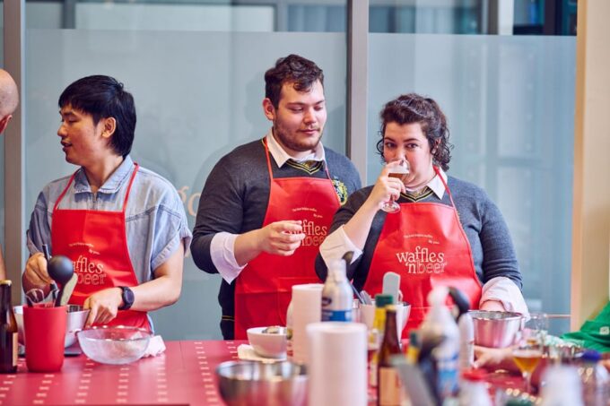 Ghent: Belgian Waffle-Making Workshop With Beer Tasting - Waffle Making