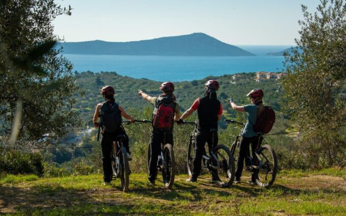Gialova: Navarino Bay E-Bike Tour With Waterfall Swim - E-Bike and Gear