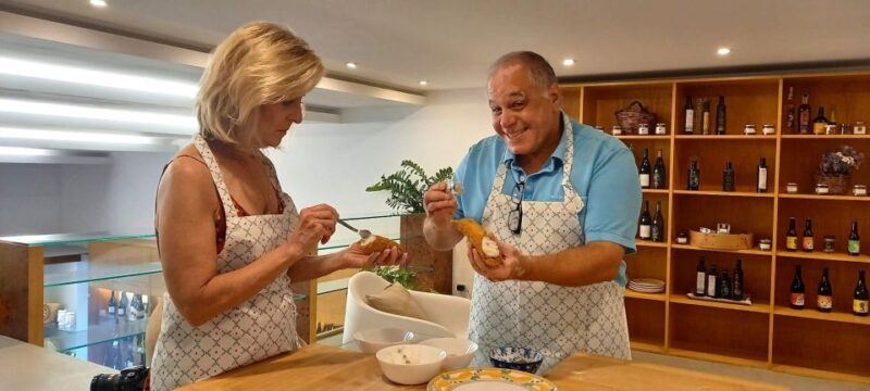 Giardini Naxos, Taormina: Cannoli & Tiramisu Food Class - Cannoli Preparation
