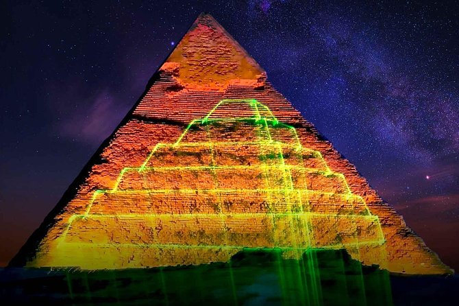 Giza Pyramids Sound & Light Show At Night - Highlights of the Sound and Light Presentation