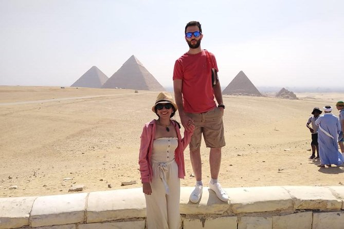 Giza Pyramids Sphinx Valley Temple With Camera Photographer - Exploring the Pyramids of Giza