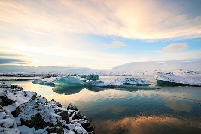 Glacier Lagoon and Iceland South Coast Day Trip From Reykjavik - Floating Icebergs at Jökulsárlón