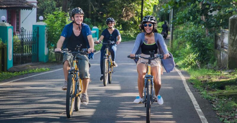 Goa: Old Goa and Divar Island E-Bike Tour With Snacks - Tranquil Ride to Divar Island