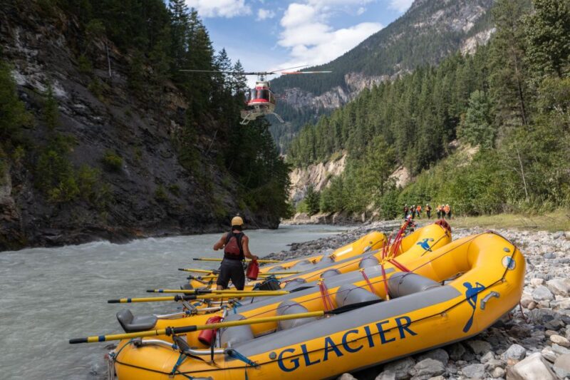 Golden: Heli Rafting Full Day on Kicking Horse River - Exclusive Lower Canyon