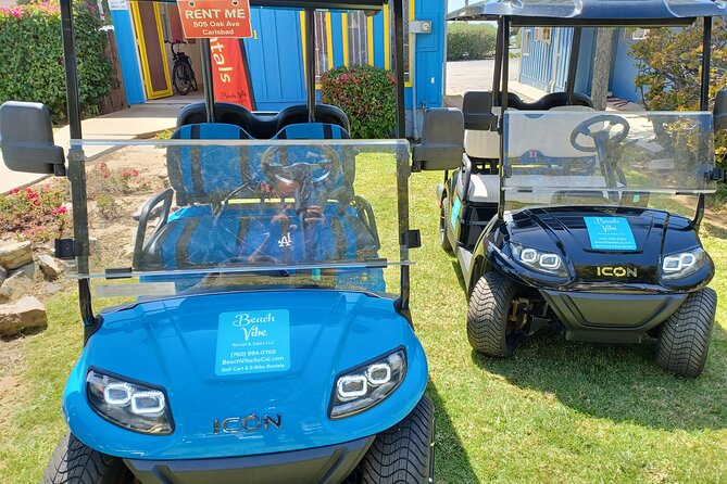 Golf Cart and E-bike Rentals to Explore Carlsbad to Oceanside - Rental Inclusions and Features