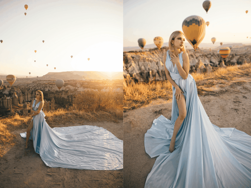 Göreme: Cappadocia Satin Flying Dress Rental - Key Points