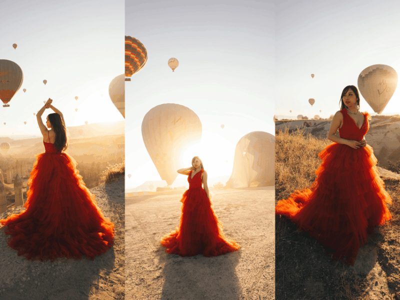 Goreme: Cappadocia Tulle Flying Dress Rental - Photoshoot Details