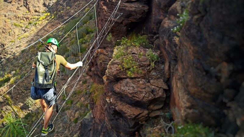 Gran Canaria: Guided Via Ferrata and Zipline Adventure - Ascending to the Summit