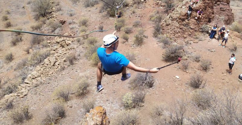 Gran Canaria: Zipline and Mountaineering Tour - Zipline Adventure